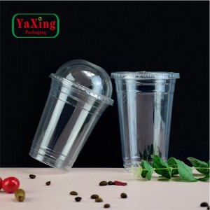 Custom printed compostable clear disposable plastic 100% biodegradable PLA cup